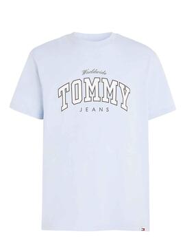 Camiseta Tommy Jeans Varsity Azul Para Hombre