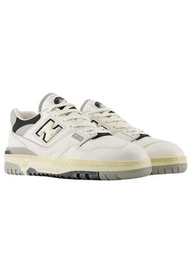 Zapatillas New Balance 550 blanco y negro para hombre.
