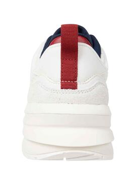 Zapatillas Tommy Jeans Tech Runner Blanco Mujer