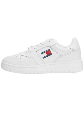 Zapatillas Tommy Jeans Retro Basket Blanco Mujer