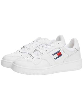 Zapatillas Tommy Jeans Retro Basket Blanco Mujer