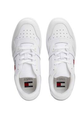 Zapatillas Tommy Jeans Retro Basket Blanco Mujer