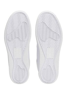 Zapatillas Tommy Jeans Retro Basket Blanco Mujer