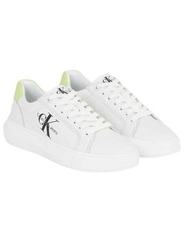 Zapatillas Calvin Klein Chunky Cupsol Blanco Mujer