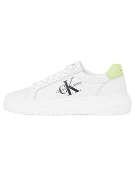 Zapatillas Calvin Klein Chunky Cupsol Blanco Mujer