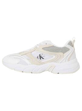 Zapatillas Calvin Klein Retro Tennis Blanco Mujer