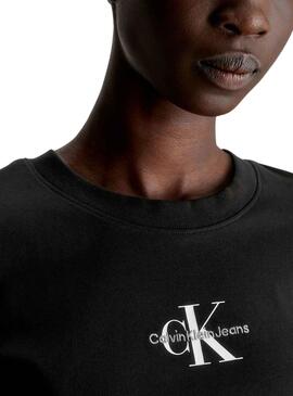 Camiseta Calvin Klein Jeans Monologo Slim Negro