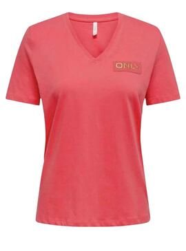 Camiseta Only Nori Coral Para Mujer