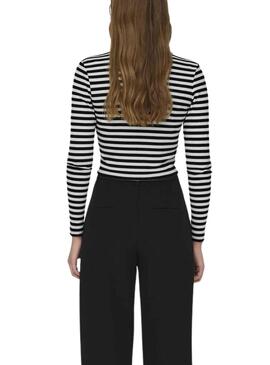 ONLELINA L/S CROPPED TOP JRSCloud Black