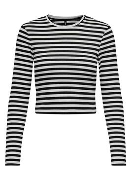 ONLELINA L/S CROPPED TOP JRSCloud Black