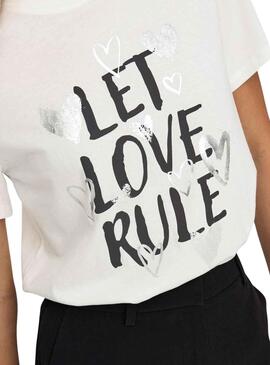 Camiseta Only Marie Blanco para Mujer