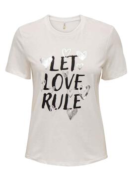 Camiseta Only Marie Blanco para Mujer