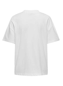 Camiseta Only Sara Blanco para Mujer