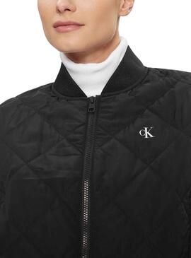LW QUILTED BOMBER Ck Black