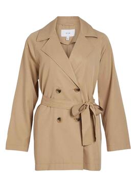 Trench Corto Vila Vijancine Beige Para Mujer