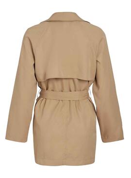 Trench Corto Vila Vijancine Beige Para Mujer