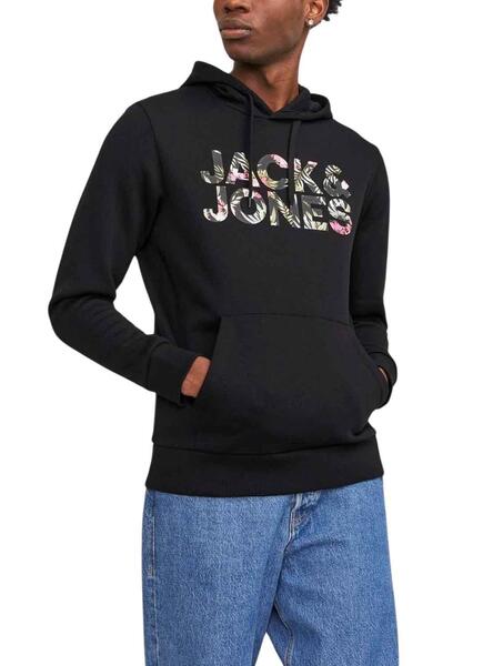  Sudadera Jack y Jones Ecorp Logo Gris Hombre, Negro - : Ropa,  Zapatos y Joyería