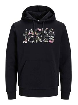 Sudadera Jack and Jones Jeff Negro Para Hombre