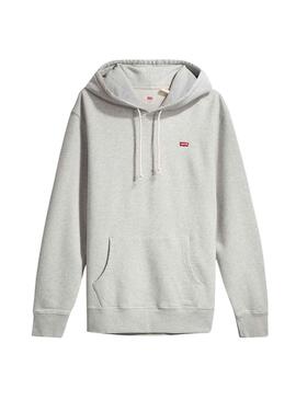 Sudadera Levis New Original Hoodie Gris Hombre