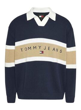 Jersey Tommy Jeans Rugby Verde Para Hombre