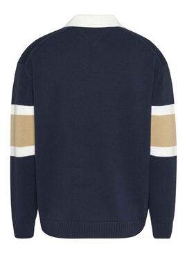 Jersey Tommy Jeans Rugby Verde Para Hombre