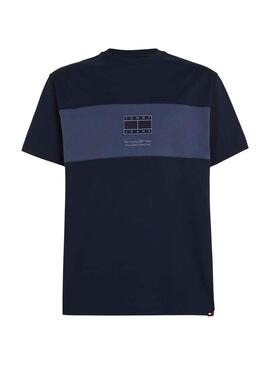 Camiseta Tommy Jeans Reg Tonal Marino Hombre