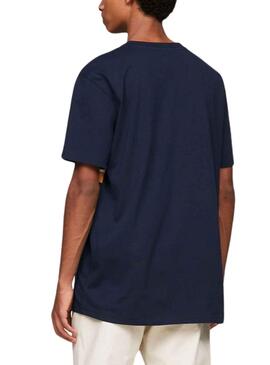 Camiseta Tommy Jeans Reg Cut Marino Para Hombre