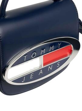 Bolso Tommy Jeans Origin Crossover Azul Para Mujer