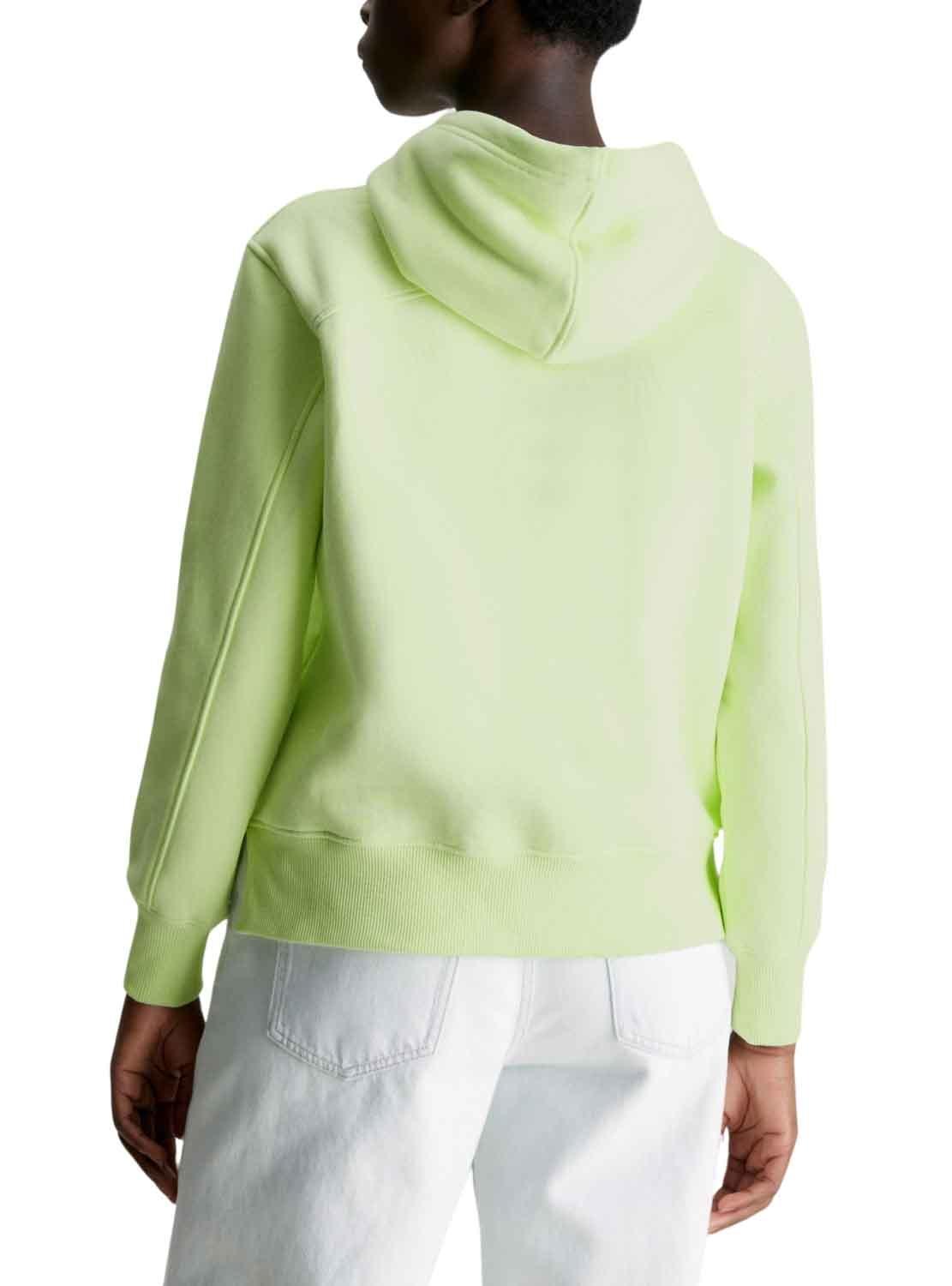 Sudadera Calvin Klein Monologo Reg Verde Hombre