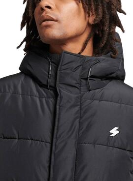 Chaqueta Superdry Longline Sports Negro Hombre