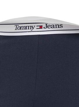 Leggings Tommy Jeans Logo Flare Marino para Mujer