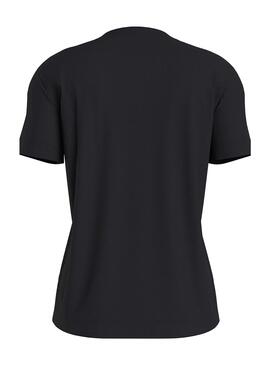 Camiseta Calvin Klein Institutional Negro Mujer