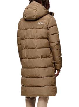 Chaqueta Superdry Longline Sports Marrón Hombre