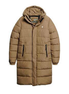 Chaqueta Superdry Longline Sports Marrón Hombre