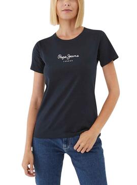 Camiseta Pepe Jeans Wendys Marino Para Mujer