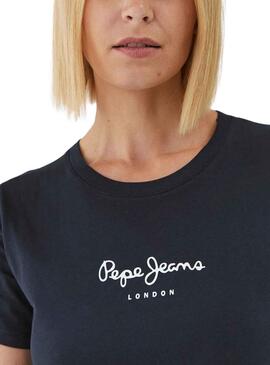 Camiseta Pepe Jeans Wendys Marino Para Mujer