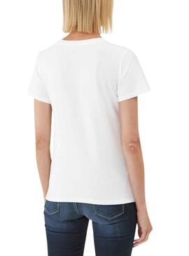 Camiseta Pepe Jeans Wendys Blanco Para Mujer