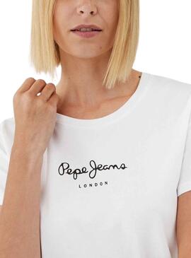 Camiseta Pepe Jeans Wendys Blanco Para Mujer