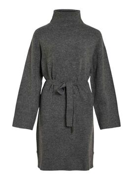 Vestido Vila Vivimalina Rollneck Gris para Mujer