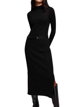 Vestido Only Trier De Punto Negro Para Mujer