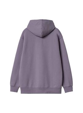 Sudadera Carhartt Hooded W Morado para Mujer