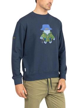 Sudadera El Pulpo Explorer Marino Para Hombre