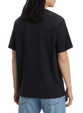 Camiseta Levis Relaxed Fit Negro para Hombre