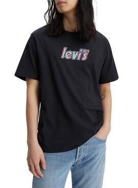 Camiseta Levis Relaxed Fit Negro para Hombre