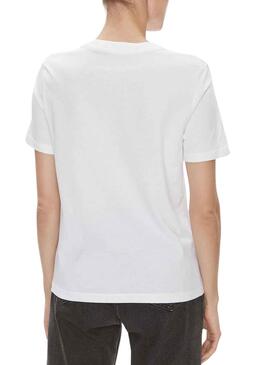 Camiseta Calvin Klein Embro Blanco Para Mujer