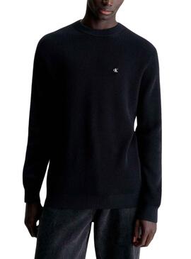 Jersey Calvin Klein Jeans Basic Negro Para Hombre