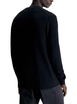 Jersey Calvin Klein Jeans Basic Negro Para Hombre