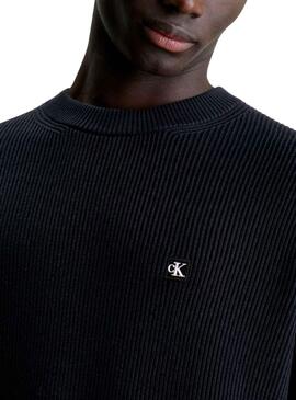 Jersey Calvin Klein Jeans Basic Negro Para Hombre