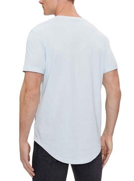 Camiseta Calvin Klein Turn Up Azul Para Hombre