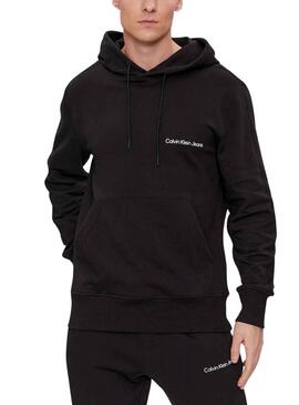 Sudadera Calvin Klein Institutional Hoodie Negro